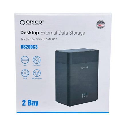 Док-станция для 2 HDD Orico DS200C3 черная