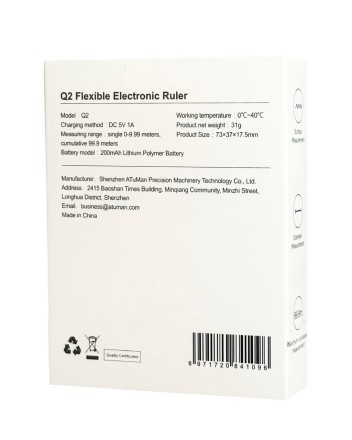 Умная рулетка Xiaomi Duka Q2 Ruler (EU) чёрная