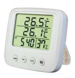 Часы-метеостанция Perfeo Apia (PF-CX-0828A) белые