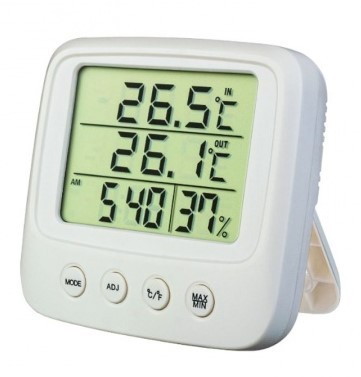 Часы-метеостанция Perfeo Apia (PF-CX-0828A) белые