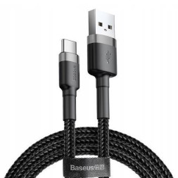 Usb Кабель-зарядка TYPE-C Baseus Cafule 2A 3м (CATKLF-UG1) черный