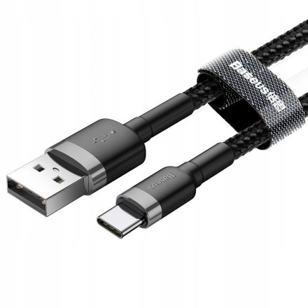 Usb Кабель-зарядка TYPE-C Baseus Cafule 2A 3м (CATKLF-UG1) черный