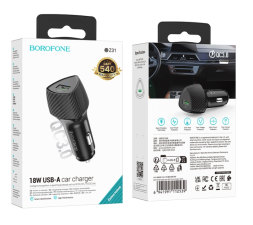 Автомобильное зарядное устройство Borofone BZ31 1USB 3A 18W черный