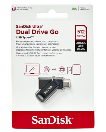 3.2 USB флеш накопитель SanDisk 512GB Ultra Dual Drive Type-c (SDDDC3-512G-G46) черный