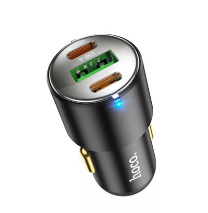 Автомобильное заряд. устр. Hoco NZ6 1USB/2C 18W/25W черное