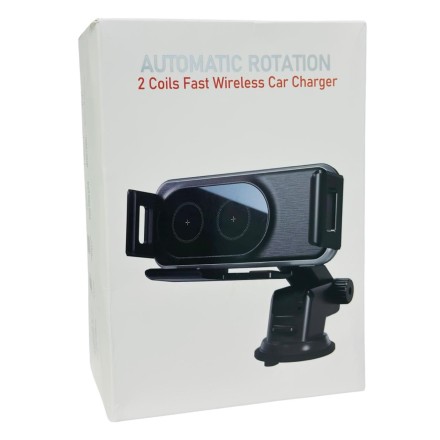 Держатель c беспроводной зарядкой на торпеду FDC-30 черный