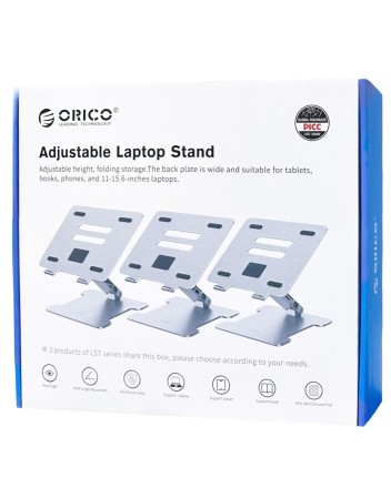 Охлаждающая подставка c USB-хабом для ноутбука Orico LST-4A 4xUSB3.0 серебристая