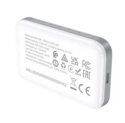 Мобильный роутер Hoco HI 41 4G WiFi6 белый