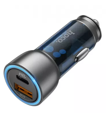Автомобильное зарядное устройство Hoco NZ8 1USB/1C 18W/25W черное