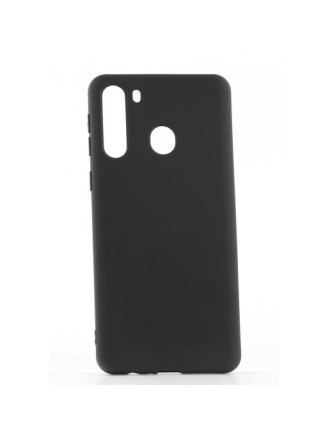 Накладка для Samsung Galaxy A21 Silicone cover черная