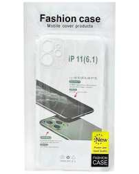Чехол-накладка силикон 1.5мм i-Phone 11 6.1&quot; прозрачный с закрытой камерой