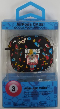Силиконовый светящийся в темноте чехол для AirPods 3 Luxo Kaws рисунок №1