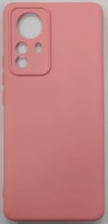 Накладка для Xiaomi Redmi 12X Pro силикон матовый розовый