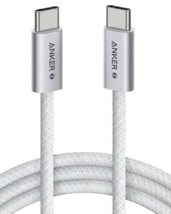 Usb Кабель-зарядка Type-C на Type-C Anker Zolo(A8060P21) 240W 1.5м белый