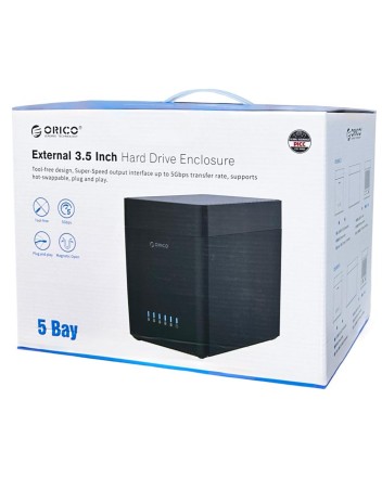 Док-станция для 5 HDD Orico DS500U3 10Gbps USB3.0/USB-C черная