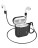 Силиконовый чехол для AirPods 1/2 Hoco WB10 черный