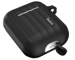 Силиконовый чехол для AirPods 1/2 Hoco WB10 черный
