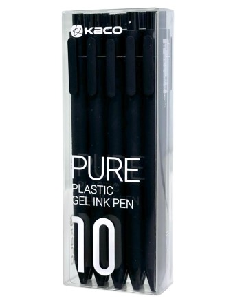 Ручка гелевая Xiaomi KACO Pure Plastic Gelic Pen  (комплект 10шт) K1015