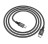 Usb Кабель-зарядка Type-C на Type-C Hoco X14 Double 3A 60W 1м в тканевой оплетке черный