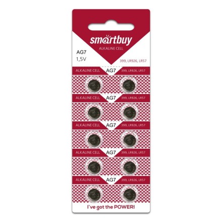 Батарейка часовая Smartbuy AG7-10B (200/2000) SBBB-AG7-10B