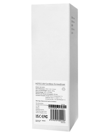 Отвертка электрическая умная Xiaomi Hoto Portable QWLSD001 синяя