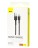Usb Кабель-зарядка TYPE-C Baseus Cafule 3A 1м (CATKLF-BG1) черный