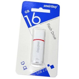 USB флеш накопитель Smartbuy 16GB Crown White (SB16GBCRW-W)