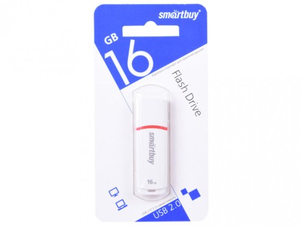 USB флеш накопитель Smartbuy 16GB Crown White (SB16GBCRW-W)