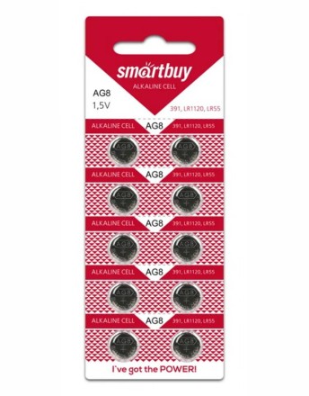 Батарейка часовая Smartbuy AG8-10B (200/2000) SBBB-AG8-10B