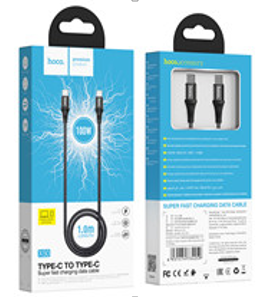 Usb Кабель-зарядка Type-C на Type-C Hoco X50 3.0A  60W 1м черный