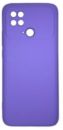 Накладка для Xiaomi Pocophone C40 Silicone cover без логотипа лаванда