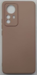 Накладка для Xiaomi Redmi 12X Pro силикон матовый пудро