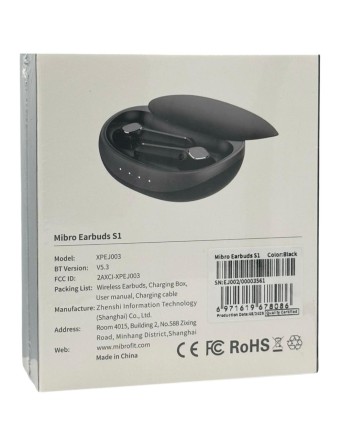 Наушники беспроводные Bluetooth Mibro S1 EU черный