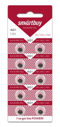 Батарейка часовая Smartbuy AG1-10B (200/2000) SBBB-AG1-10B