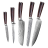 Набор кухонных ножей Xiaomi Spetime 5-Piece Steel Kitchen Knife Set G05-RE (5 ножей) красный