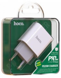 Сетевое зарядное устройство Hoco C76A Plus 1C 20W белое