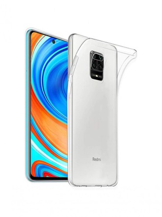 Чехол-накладка силикон 0.5мм Xiaomi Redmi Note 9S прозрачный