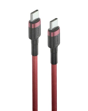 Кабель-зарядка Type-C на Type-C Baseus Cafule 100W 1м (CATKLF-G09) красный