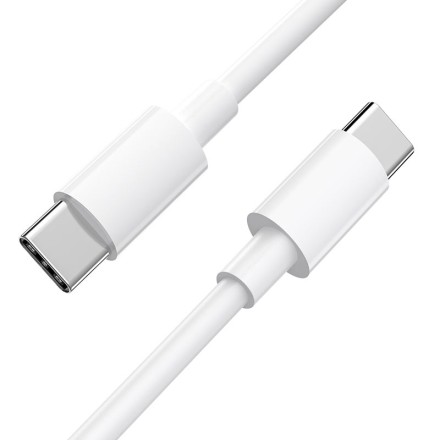 Usb Кабель-зарядка Type-C на Type-C Hoco X51 5A 100W 2м силиконовый белый