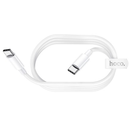 Usb Кабель-зарядка Type-C на Type-C Hoco X51 5A 100W 2м силиконовый белый