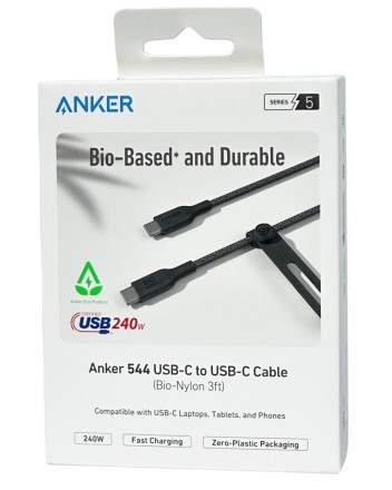 Usb Кабель-зарядка Type-C на Type-C Anker (A80F5P11) 240W 0.9м черный