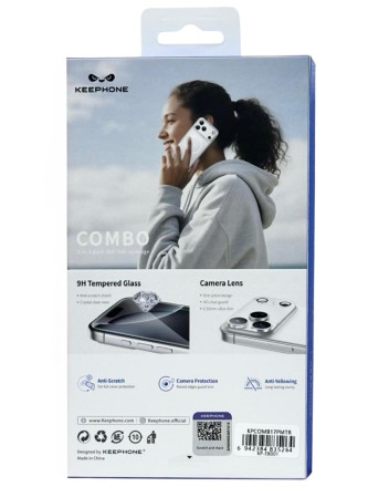 Накладка для i-Phone 17 Pro Max Keephone Combo Non-Yellowing MagSnap (+ стекло камера/экран) прозрач