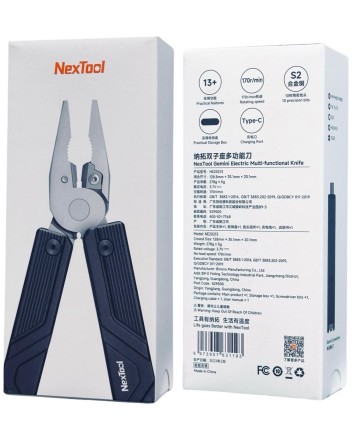 Мультитул Xiaomi NexTool Multifunction Knife с электроотверткой NE20213 черный