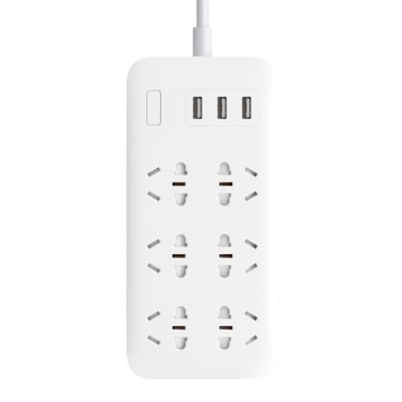 Сетевой удлинитель Xiaomi Mi Power Strip 6 Sockets/3 USB Potrs (NRB4025CN) белый