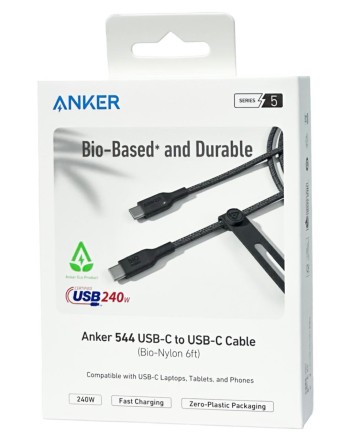 Usb Кабель-зарядка Type-C на Type-C Anker (A80F6P11) 240W 1.8м чёрный