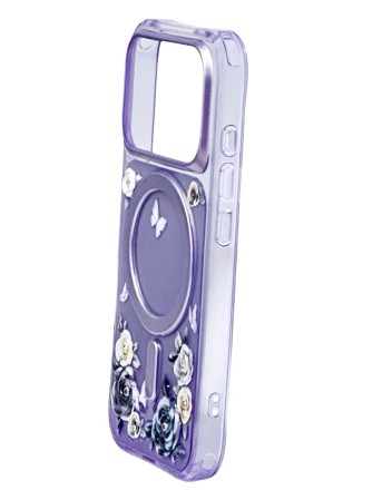 Накладка для i-Phone 17 Pro Keephone Roseland MagSnap сиреневая