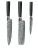 Набор кухонных ножей Xiaomi Spetime 3-Piece Steel Kitchen Knife Set W03-GS (3 ножей) черный