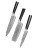 Набор кухонных ножей Xiaomi Spetime 3-Piece Steel Kitchen Knife Set W03-GS (3 ножей) черный