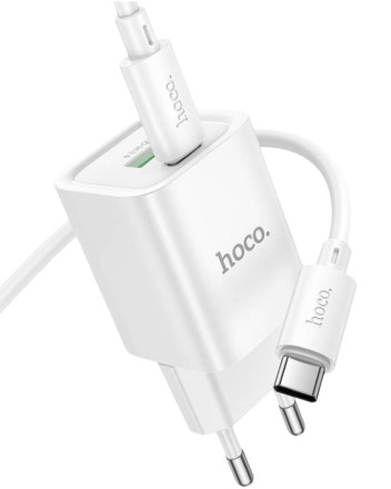 Сетевое зар. устр. Hoco C149A с шнуром Type-C на Type-C 1USB/1C QC3.0 30W белое