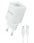 Сетевое зар. устр. Hoco C149A с шнуром Type-C на Type-C 1USB/1C QC3.0 30W белое